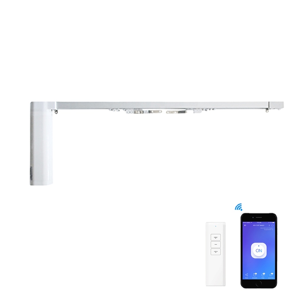 Home Automation Kit - Ewelink対応のスマートワイヤレスモーター。5.2mの長さ調整可能なカーテンレールキット。アレクセイのホームオートメーションシステム。