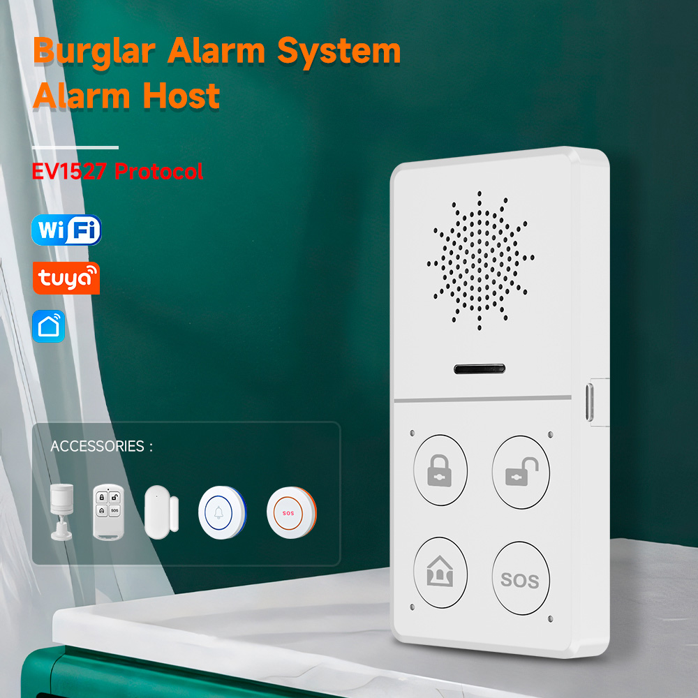 Smart Home Package - Tuya-ワイヤレスホームアラームシステム,防犯,スマートライフアプリによる制御,保護キット,Wi-Fi, 433m,セキュリティ,保護