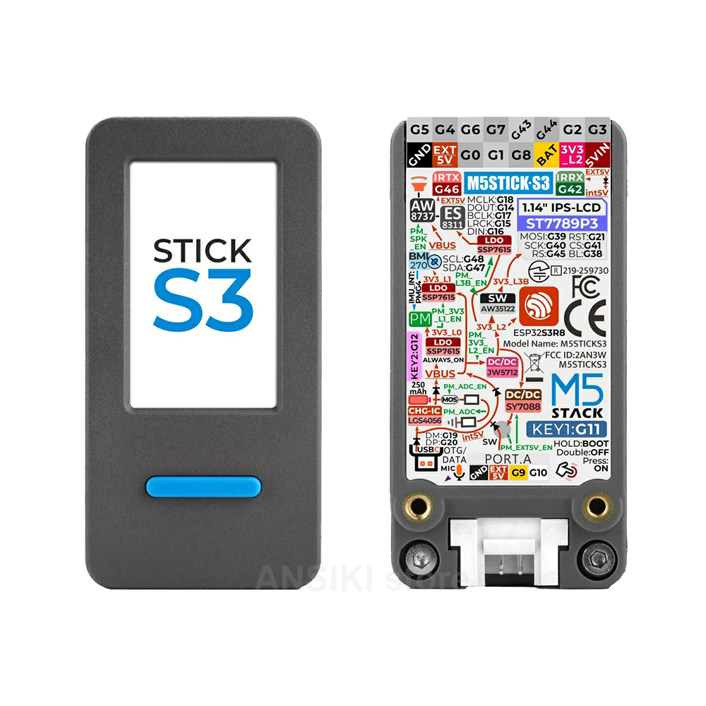 Smart Home Package - M5Stack M5StickS3 ESP32-S3 IoT開発キット、IoT制御スマートホームアプリケーション用の画面付きポータブルキット