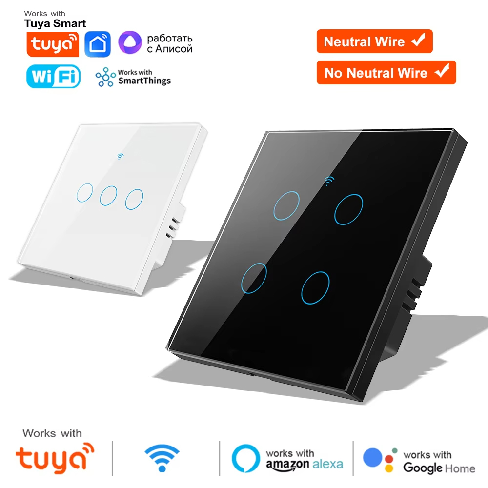 Tuya Smart Switch - WiFi RF 433mhz タッチウォールライト スマートスイッチ 1
