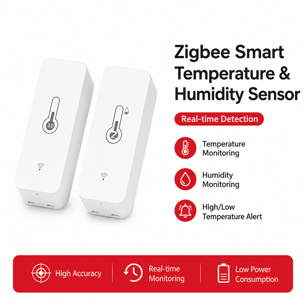 Smart Home Yandex - Zigbee温度湿度センサー スマート温度計湿度計 Alexa、Yandex Home Assistant、ZHA、Zigbee2MQTT、Tuya対応