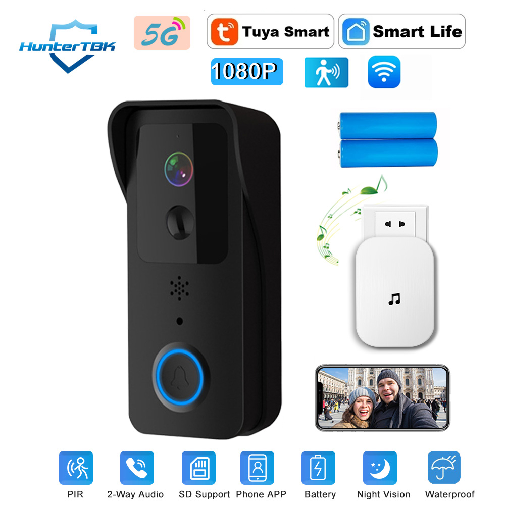 Smart Home Video Doorbell Enhanced Security With Smart Doorbell - 1080P HD WiFi ドアベルカメラ ナイトビジョン付き PIR