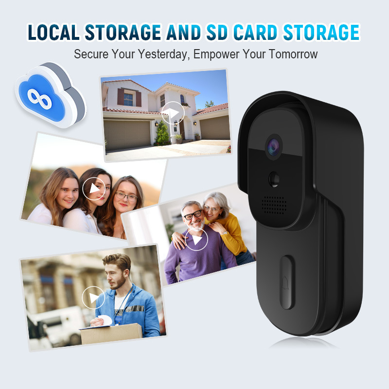 Smart Home Video Doorbell Enhanced Security With Smart Doorbell - Tuya ビデオドアベル 2MP 防水 1080P WiFi