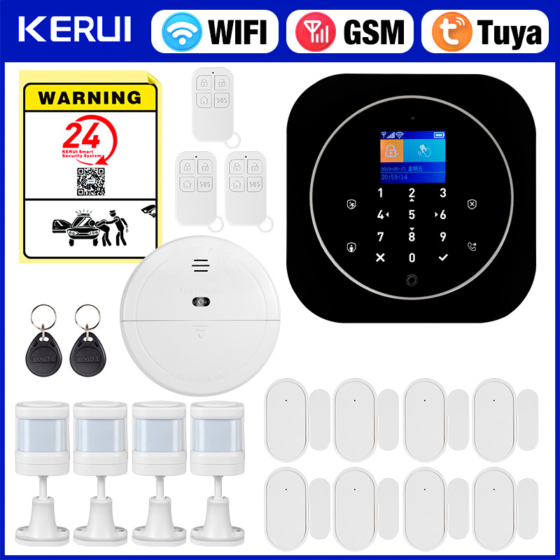 Smart Home Package - KERUI G12 ワイヤレス Tuya ホーム警報システムキット WiFi