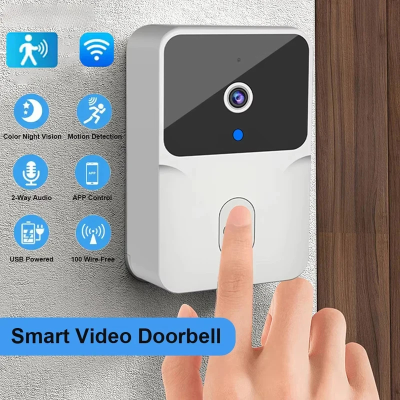 Smart Home Video Doorbell Enhanced Security With Smart Doorbell - スマートホーム WiFi ビデオドアベル ワイヤレス電話 双方向インターホンシステム IR
