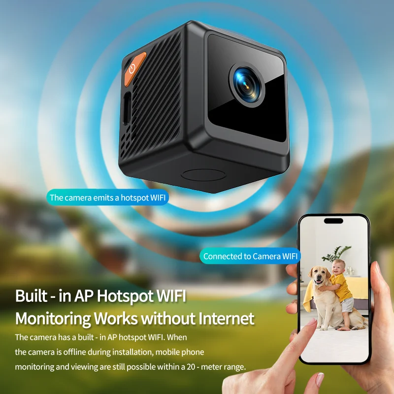 Smart Home Cctv Camera - W02 1080Pミニセキュリティ保護ホームナイトビジョン監視屋外キャンプWIFI超小型スマートホームカメラCCTVビデオ