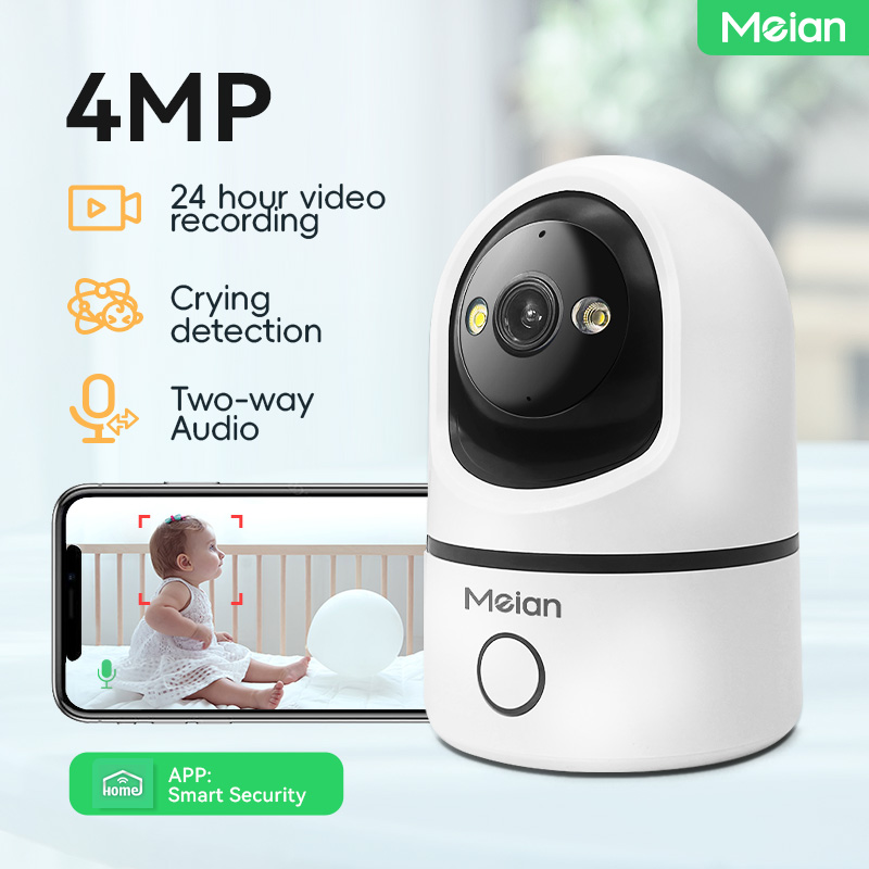 Smart Home Battery Camera Ezviz - 4MP HD 5G WiFi PTZ カメラ自動追跡泣き検出器ホーム屋内セキュリティ