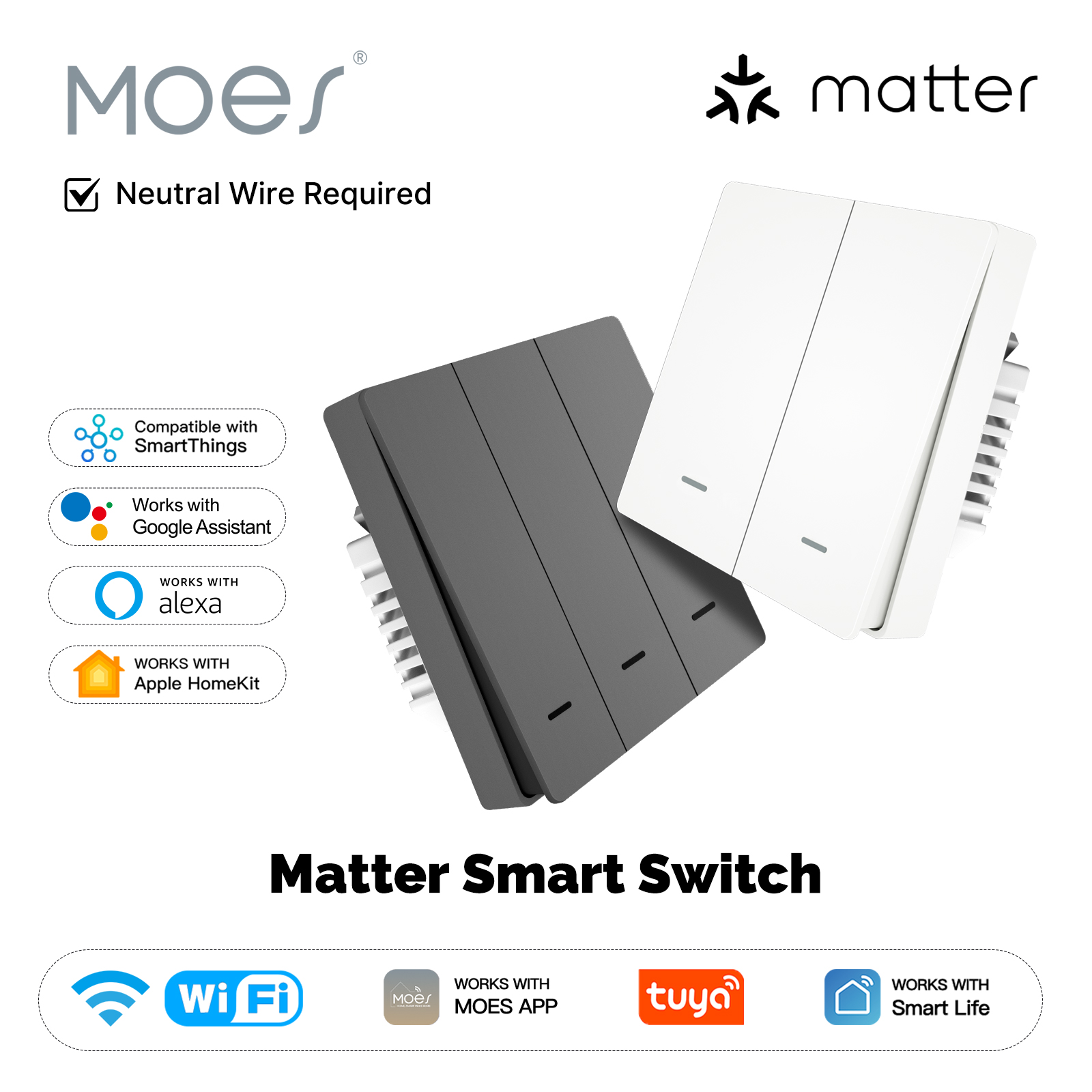 Smart Ir Remote Controller - MOES Matter Tuya WiFi スマート ライト