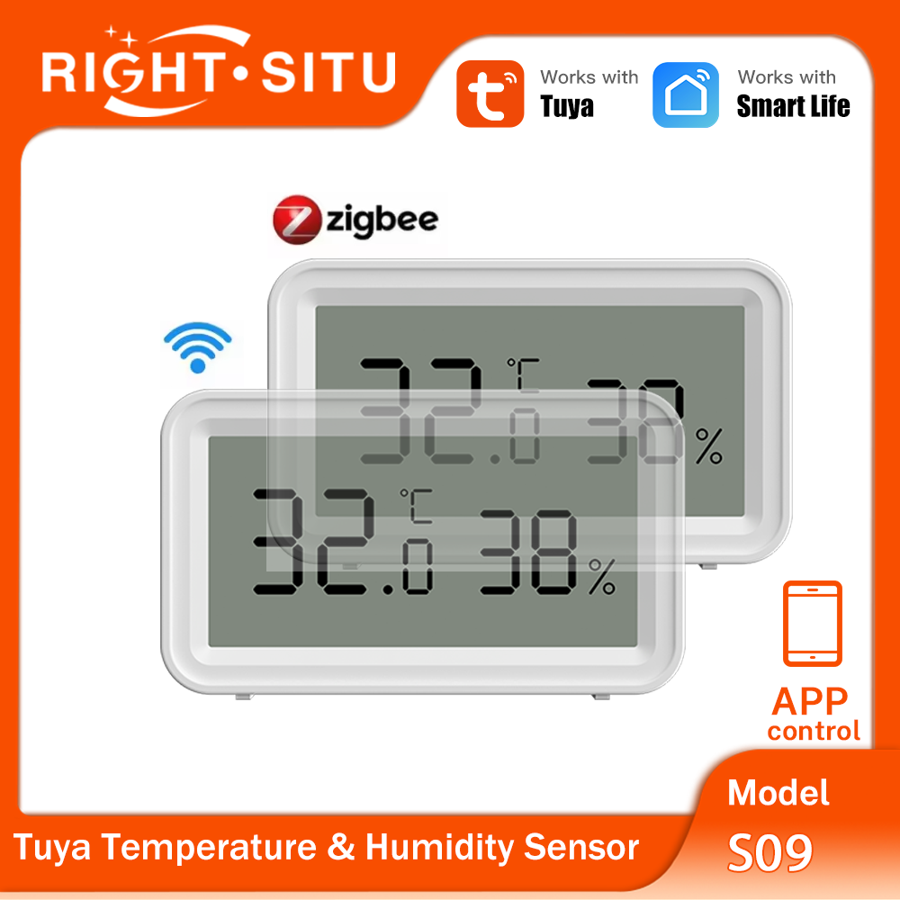 Smart Home Yandex - Tuya Zigbee WiFi 温度と湿度センサー APP リモートコントロール