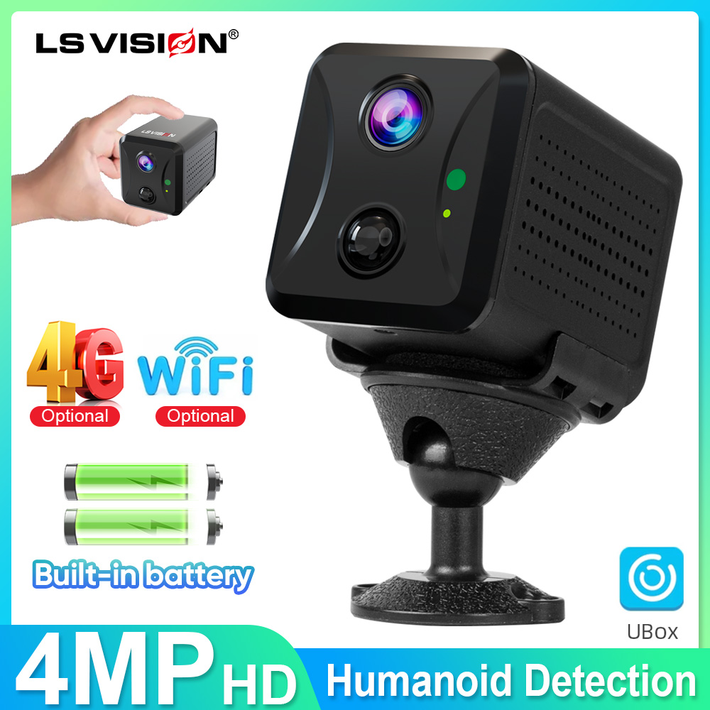 Smart Home Battery Camera Ezviz - LS VISION ミニカメラ 4 グラム Sim