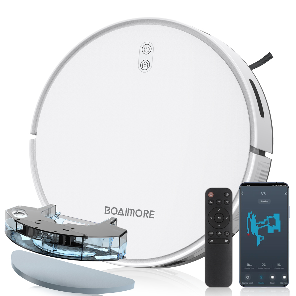 Smart Home Remote Control - ロボット掃除機コンボモップ 6500PA スマートワイヤレスアプリ制御床掃除機自己充電家庭用ロボット