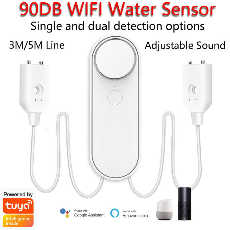 Smart Home Ikea - 3 メートル/5 メートル WiFi 漏水検知器 90DB