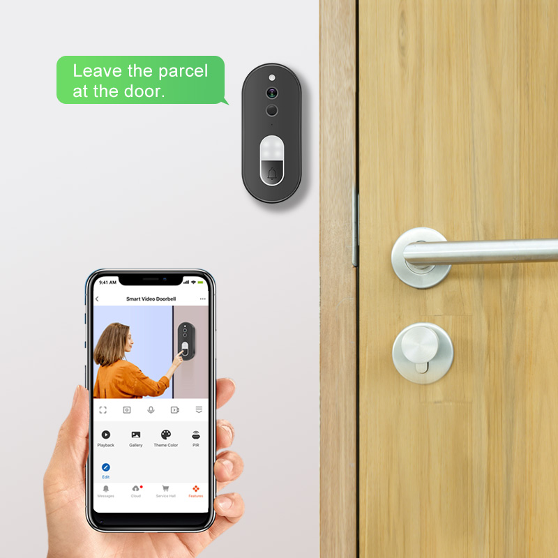 Tuya 1080P HD ワイヤレス WiFi ビデオドア - Smart Home Video Doorbell Enhanced Security With Smart Doorbell のレビューと価格