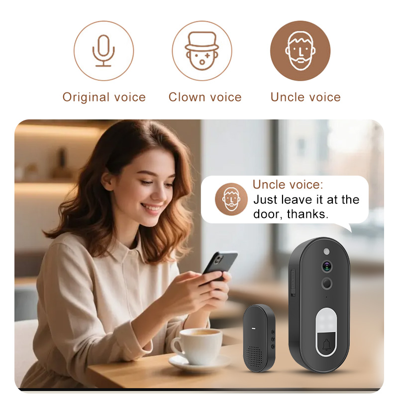 Tuya 1080P HD ワイヤレス WiFi ビデオドア - Smart Home Video Doorbell Enhanced Security With Smart Doorbell のレビューと価格
