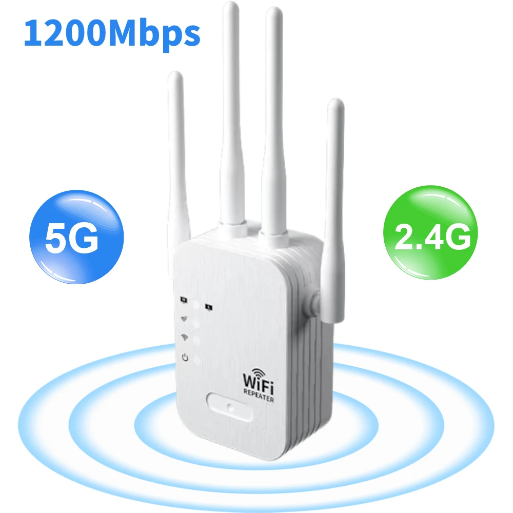 1200Mbps WiFi リピーター ワイヤレス エクステ - Smart Home Router のレビューと価格