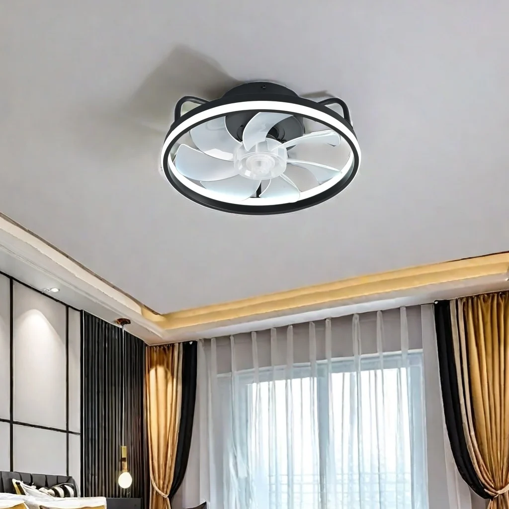 2 in 1 モダンなスマートシーリングファン寝室のシーリン - Smart Home Ventilation System のレビューと価格