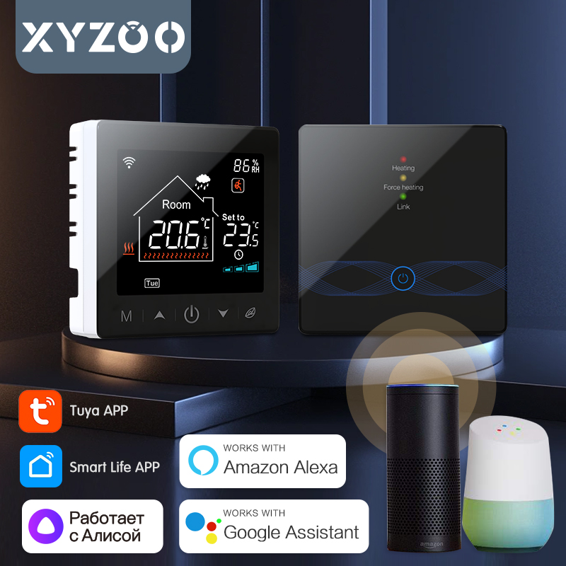 WiFi Tuya ワイヤレスサーモスタット ガスボイラー用 - Smart Home Package のレビューと価格