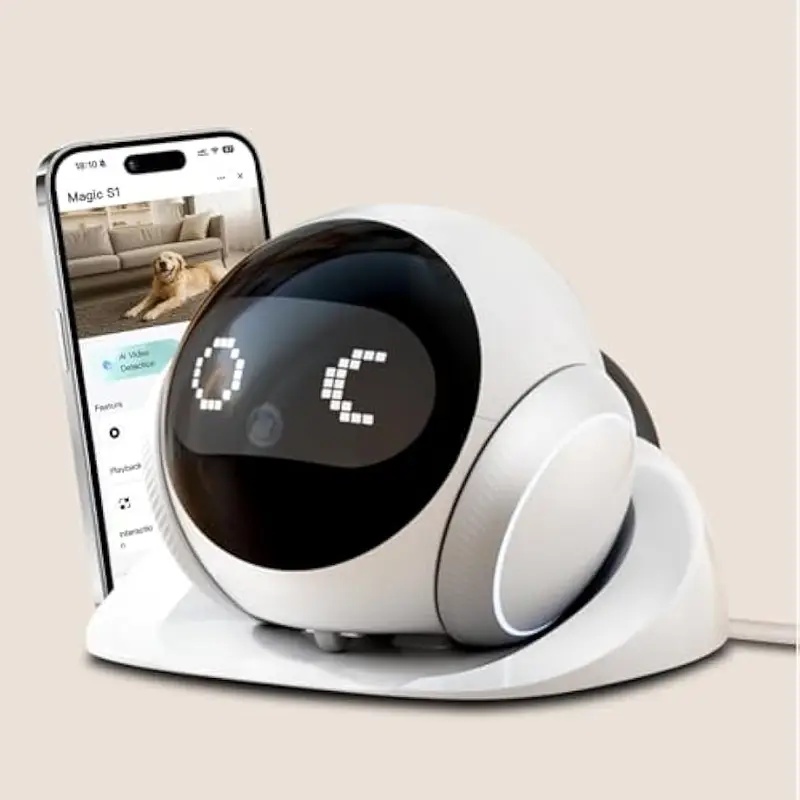 自動充電ドック付き可動式室内ペットロボットカメラ、スマートア - Smart Home Camera のレビューと価格