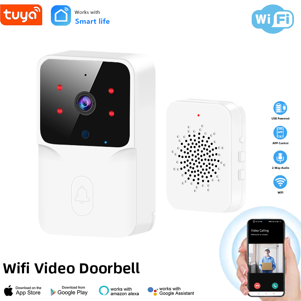 Tuya WiFi ビデオドアベルワイヤレス HD カメラ  - Smart Home Video Doorbell Enhanced Security With Smart Doorbell のレビューと価格