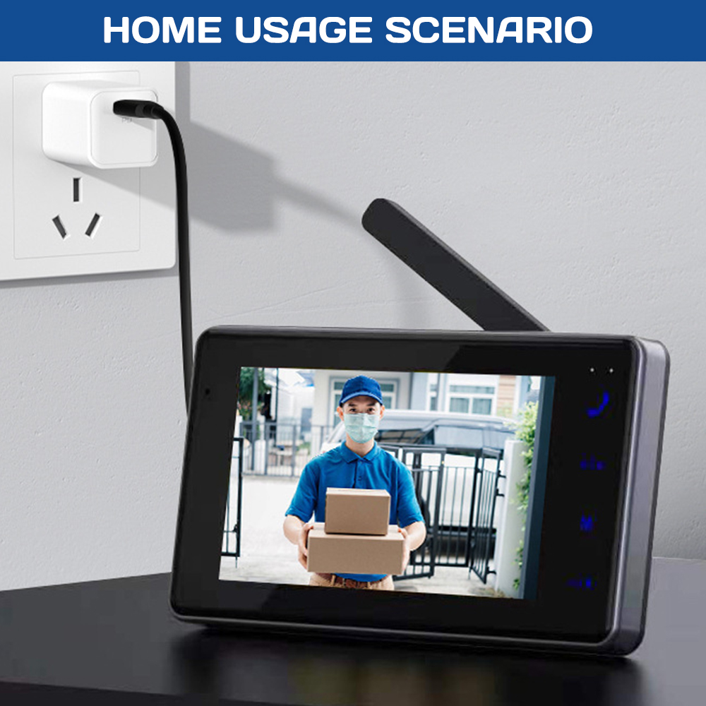 4.3インチHD IPSスクリーンワイヤレスビジュアルインタ - Smart Home Video Doorbell Enhanced Security With Smart Doorbell のレビューと価格