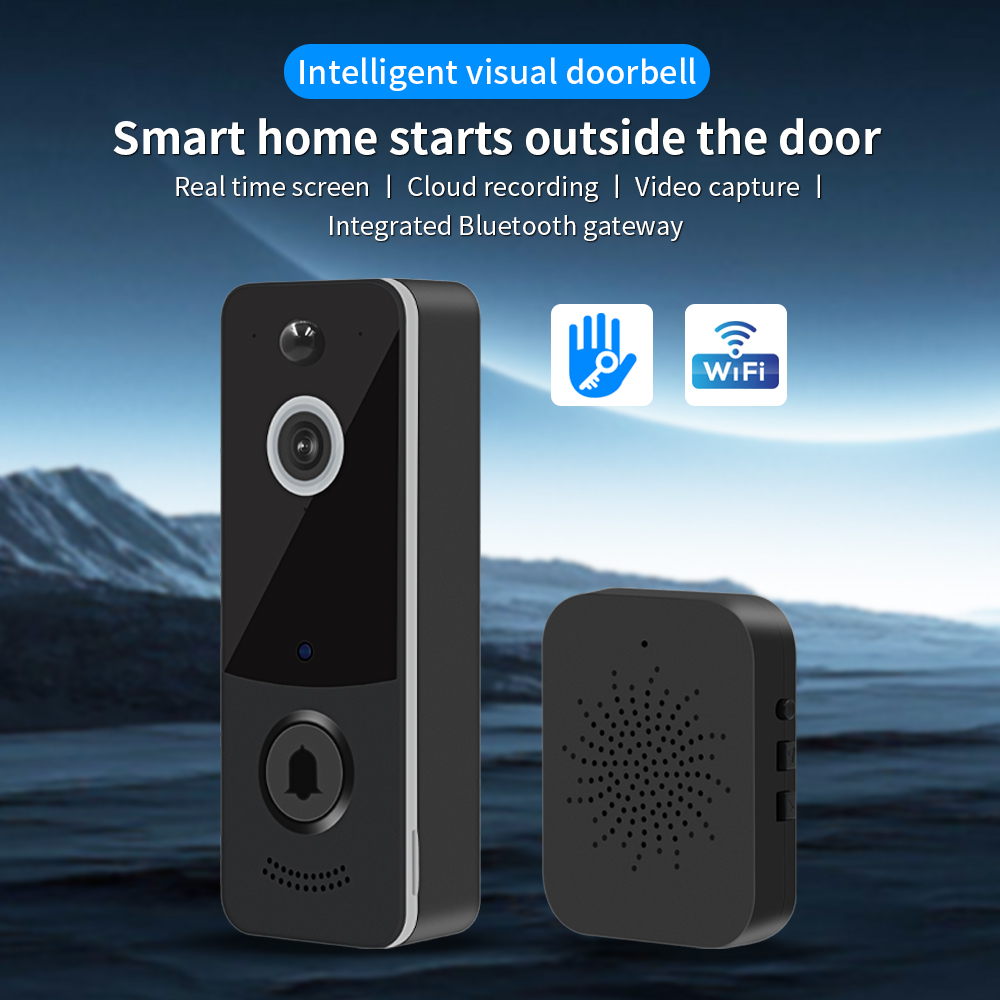 1080P WIFI ビデオドアベル TTLOCK アプリス - Smart Home Video Doorbell Enhanced Security With Smart Doorbell のレビューと価格