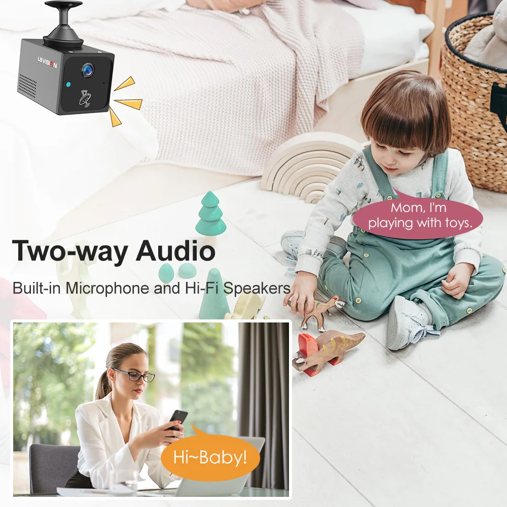 LS VISION 4MP 4Gミニカメラ ワイヤレス屋内W - Smart Home Battery Camera Ezviz のレビューと価格