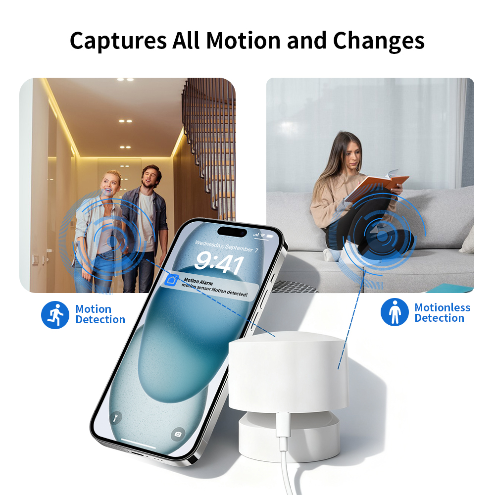 ZigbeeまたはWiFi対応スマート人感センサー 24Gミ - Zigbee Motion Sensor のレビューと価格