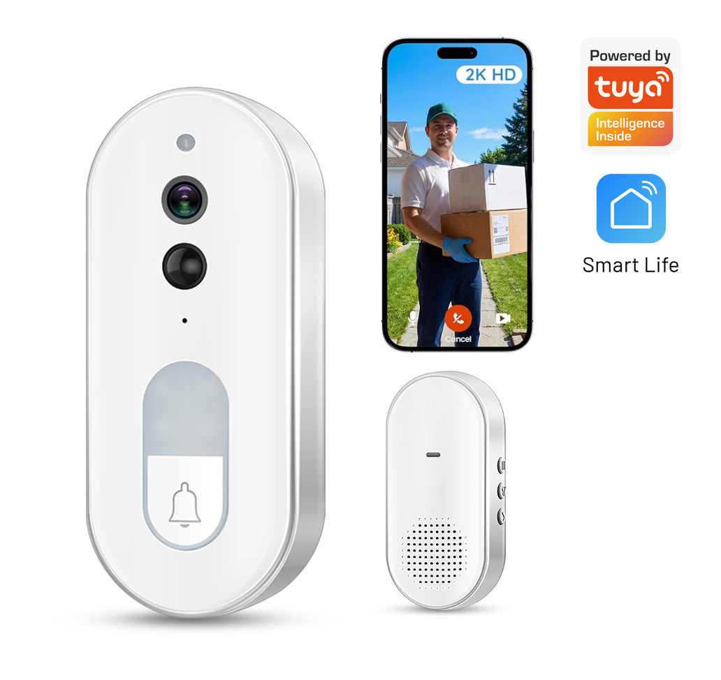Tuya スマートビデオドアベル ワイヤレス 1080P H - Smart Home Video Doorbell Enhanced Security With Smart Doorbell のレビューと価格