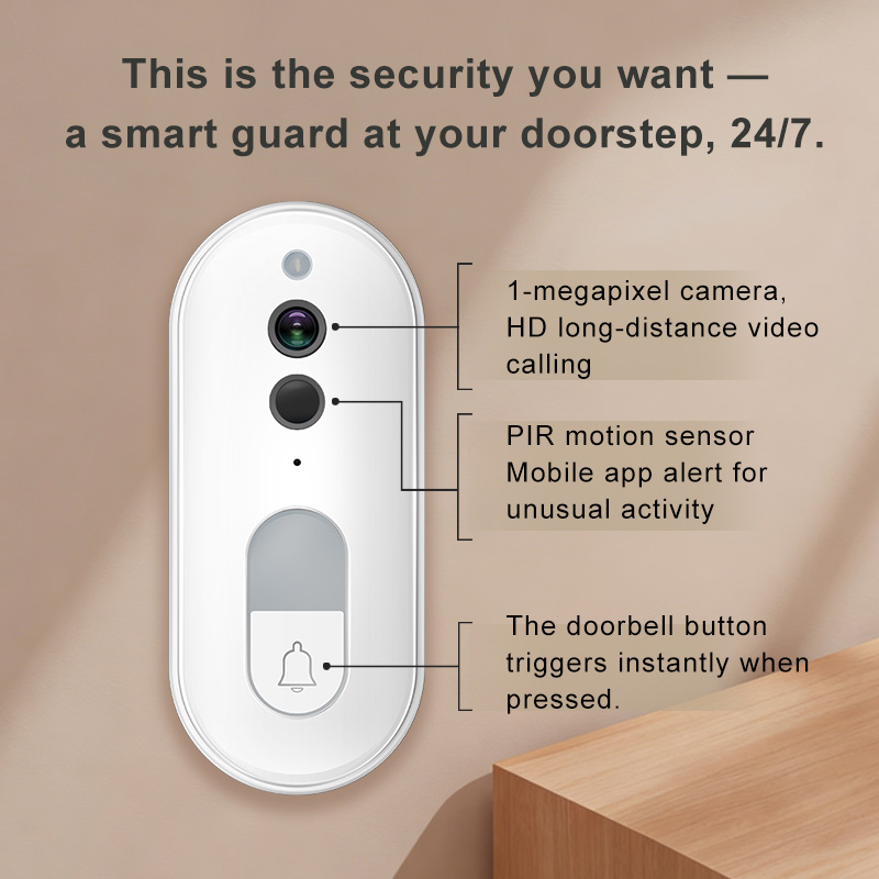 Tuya スマートビデオドアベル ワイヤレス 1080P H - Smart Home Video Doorbell Enhanced Security With Smart Doorbell のレビューと価格