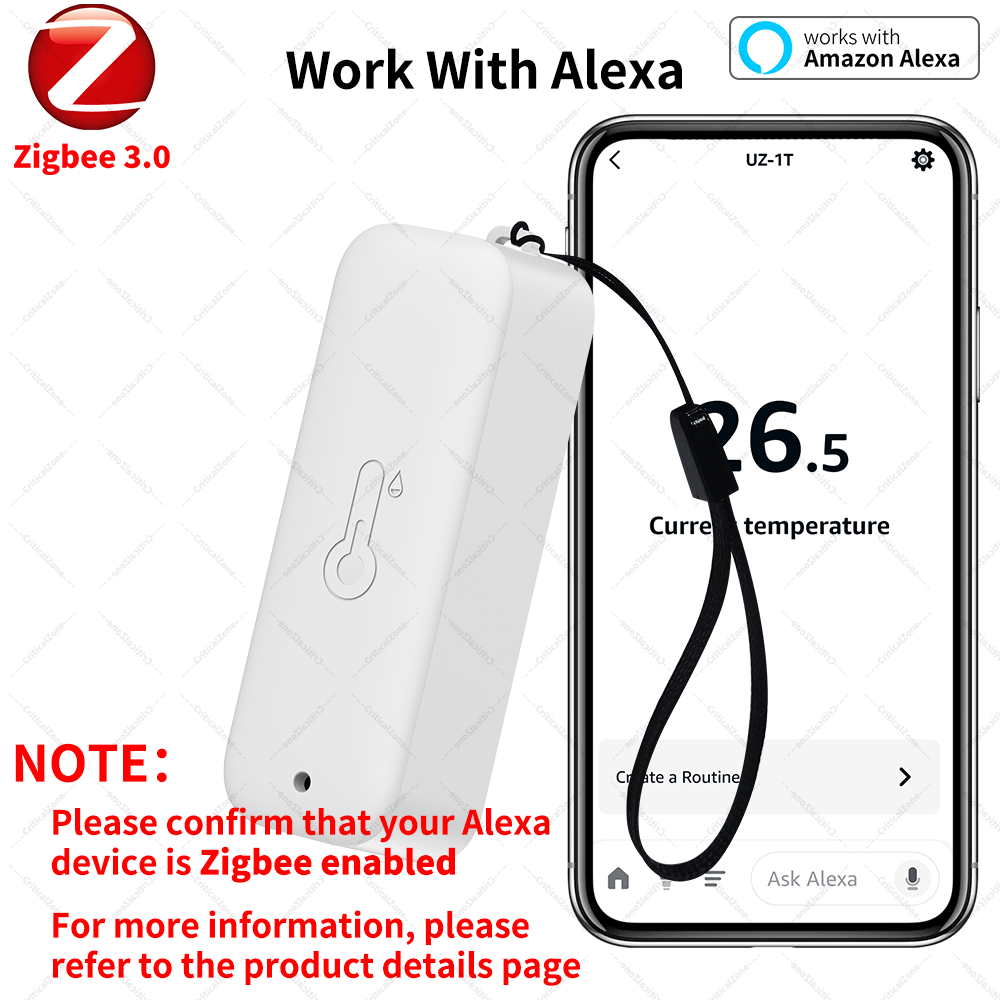 Zigbee 3.0 温度湿度センサー 防水IP65 Zig - Smart Home Yandex のレビューと価格
