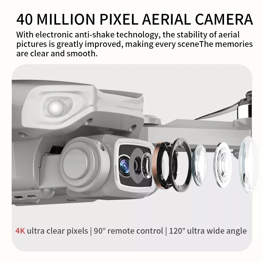 折りたたみ式ブラシレスドローンl900プロ,GPS, 4k, - Smart Home Camera のレビューと価格