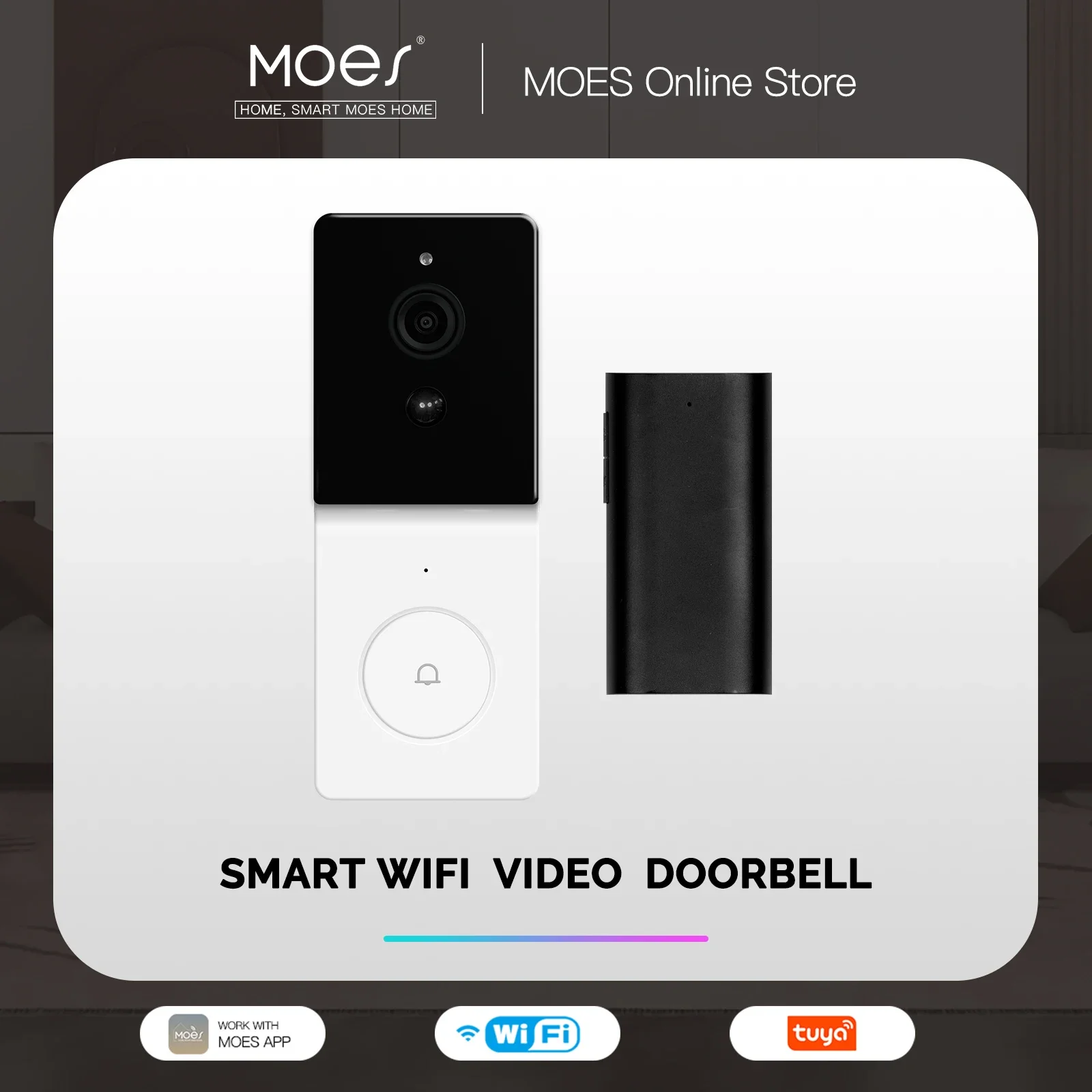 MOES Tuya スマートWiFiビデオドアベルカメラ、双 - Smart Home Video Doorbell Enhanced Security With Smart Doorbell のレビューと価格