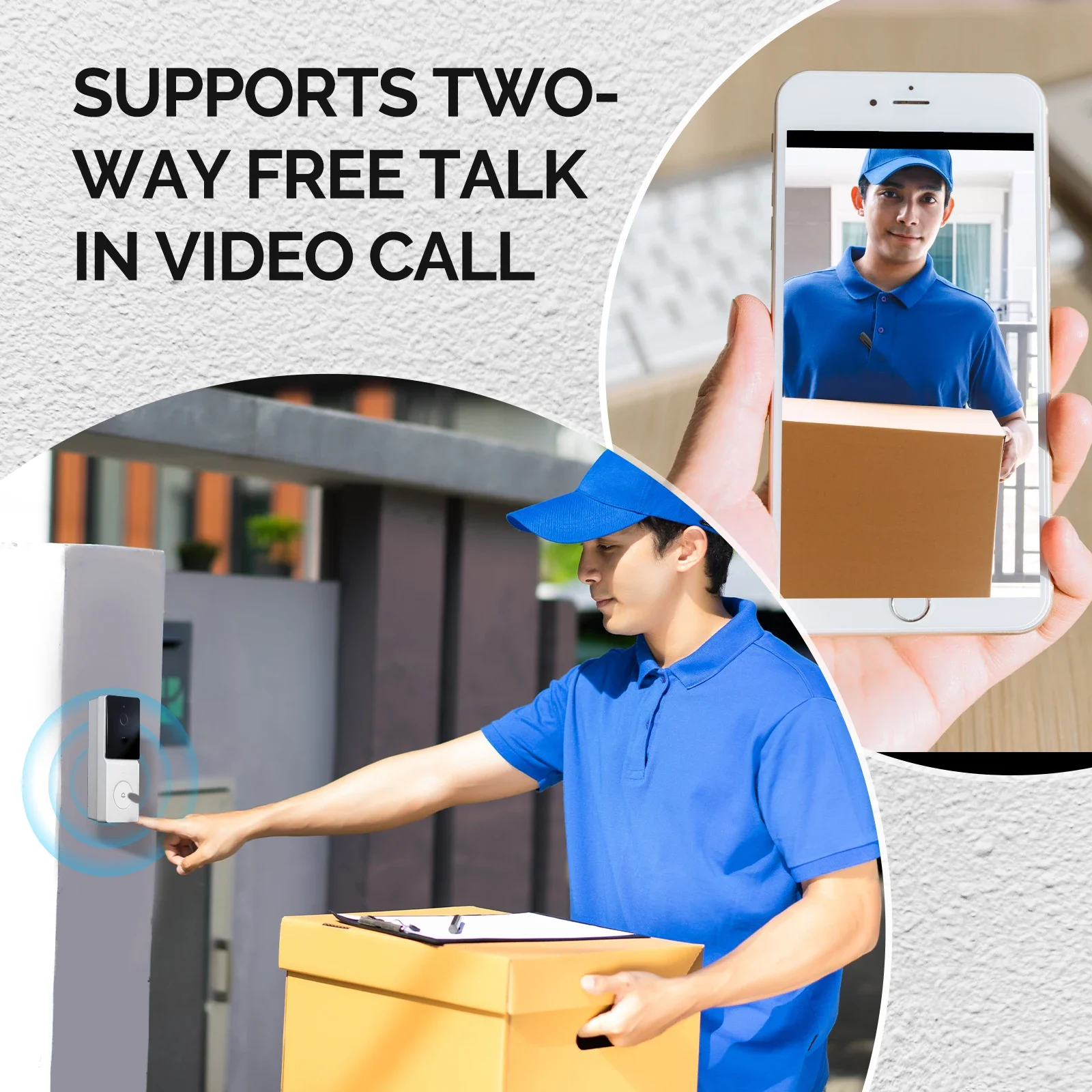 MOES Tuya スマートWiFiビデオドアベルカメラ、双 - Smart Home Video Doorbell Enhanced Security With Smart Doorbell のレビューと価格