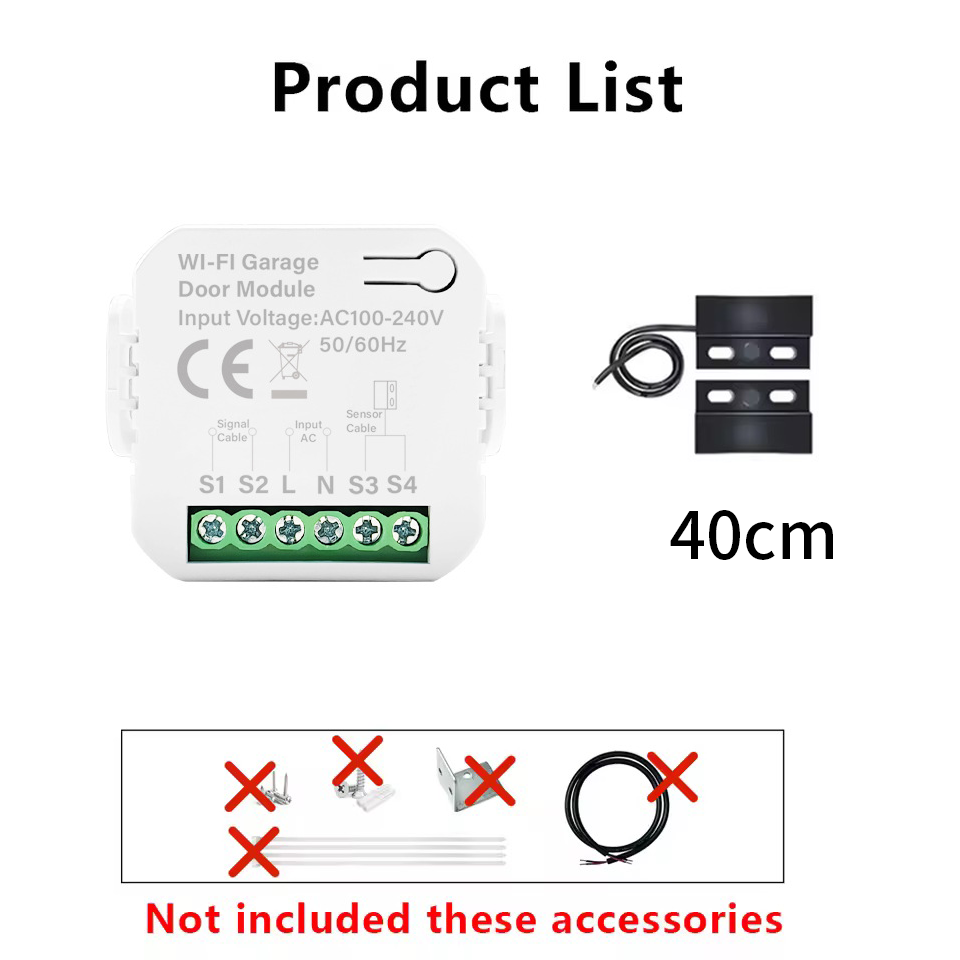 スマート Tuya WiFi ガレージドアスイッチ ドア開閉 - Smart Ir Remote Controller のレビューと価格