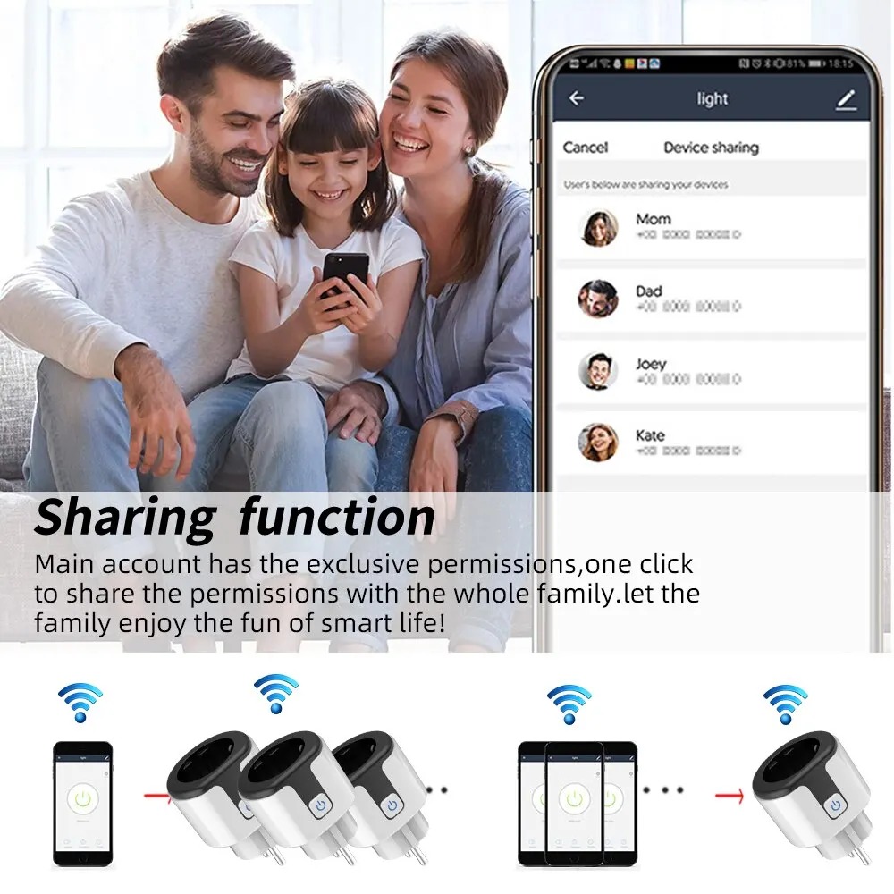 WiFi EUスマートソケットプラグ、Tuyaアプリ対応、コ - Smart Home News のレビューと価格