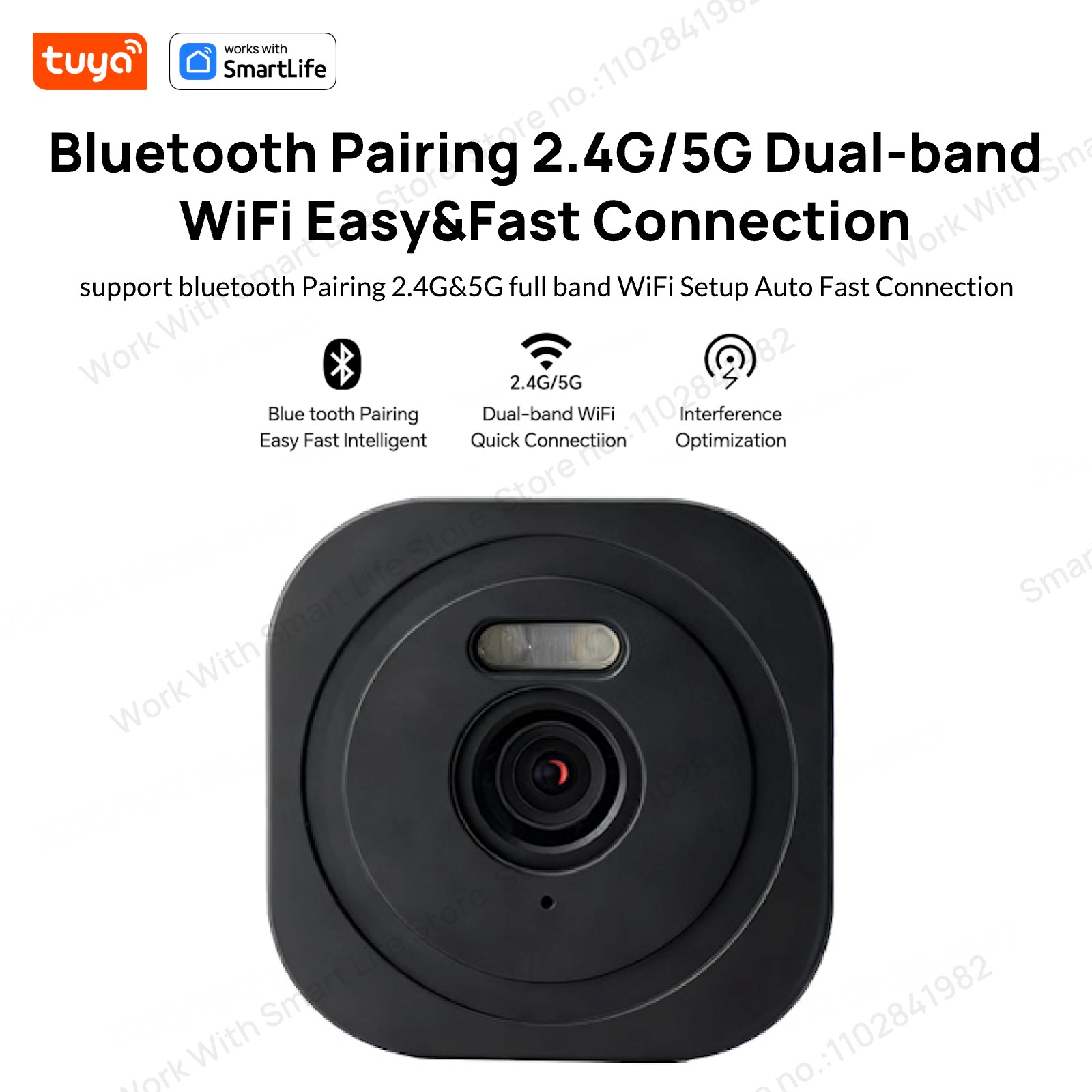 3MP 2K Tuya ウィンドウカメラ、2.4GHz &  - Smart Home Cctv Camera のレビューと価格