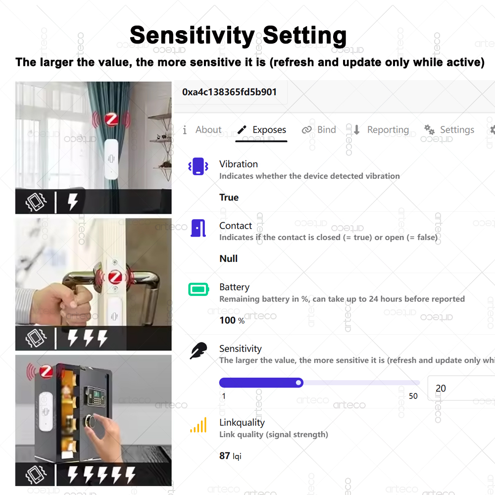 スマート ZigBee 3.0 振動センサー リモートモニタ - Smart Home News のレビューと価格