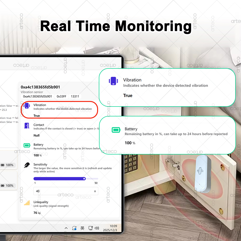 スマート ZigBee 3.0 振動センサー リモートモニタ - Smart Home News のレビューと価格