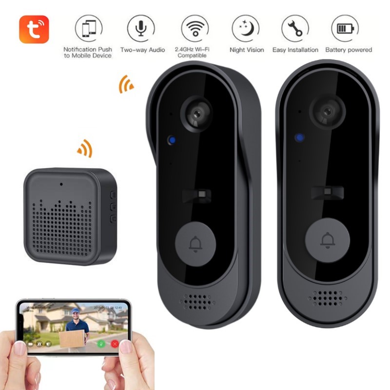 Tuya WIFI カメラドアベル HD ビデオインターホン - Smart Home Video Doorbell Enhanced Security With Smart Doorbell のレビューと価格