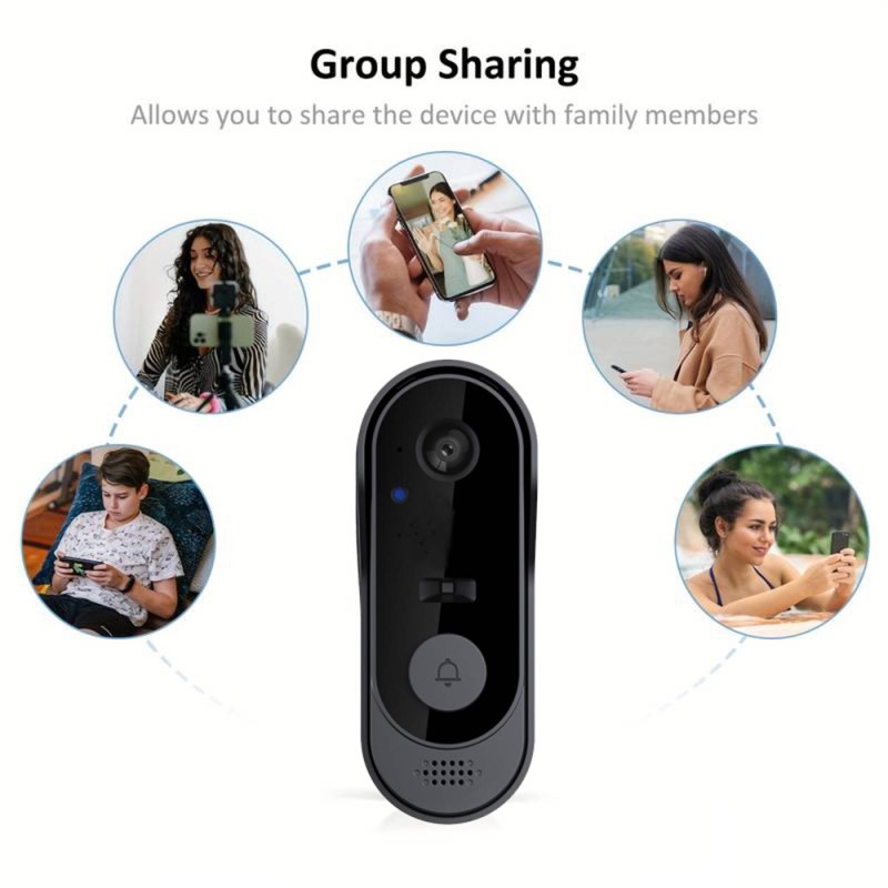 Tuya WIFI カメラドアベル HD ビデオインターホン - Smart Home Video Doorbell Enhanced Security With Smart Doorbell のレビューと価格