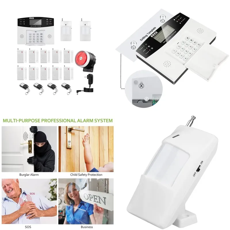 住宅盗難警報キット自動ダイヤル 120dB サイレンリモコン - Smart Home Remote Control のレビューと価格