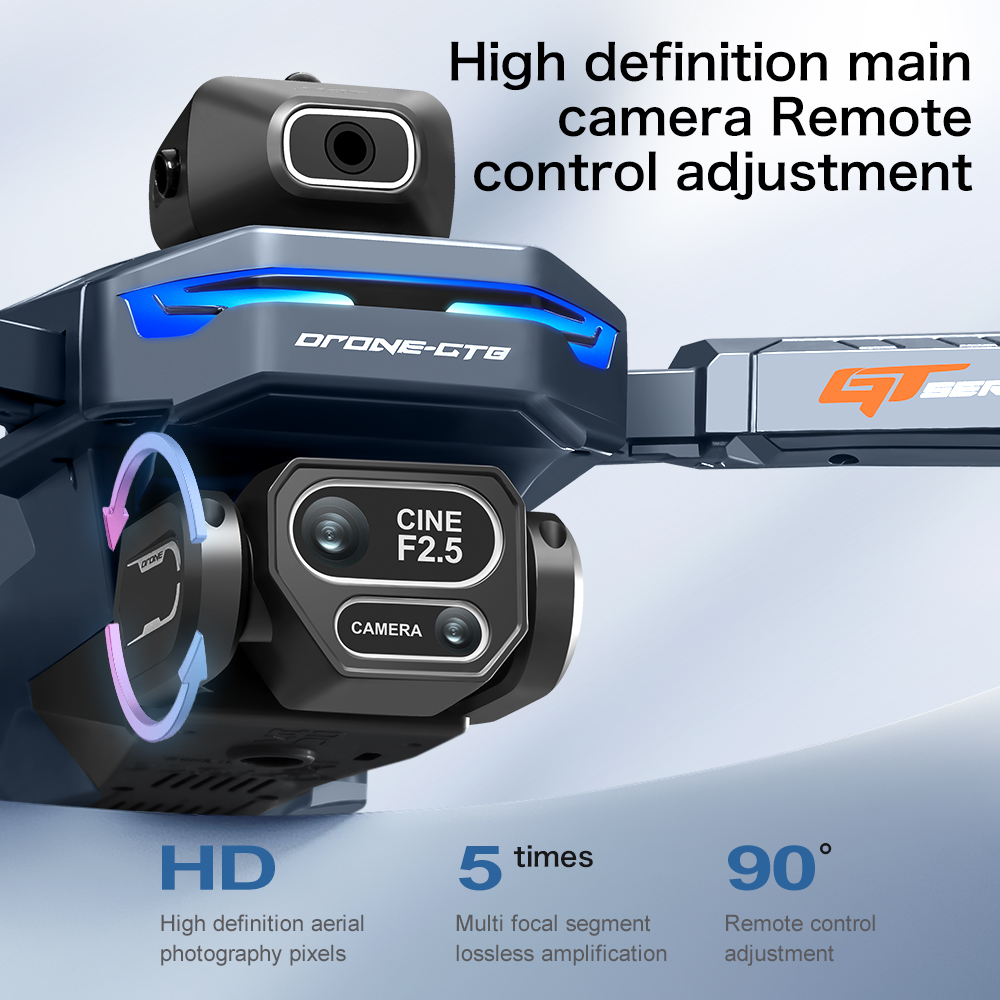 NEW GT8 HD RCドローン 4Kプロフェッショナルデ - Smart Home Camera のレビューと価格