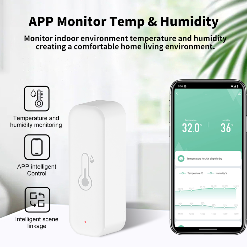 1~4 個 Tuya WiFi 温度湿度センサー APP ス - Smart Home Yandex のレビューと価格