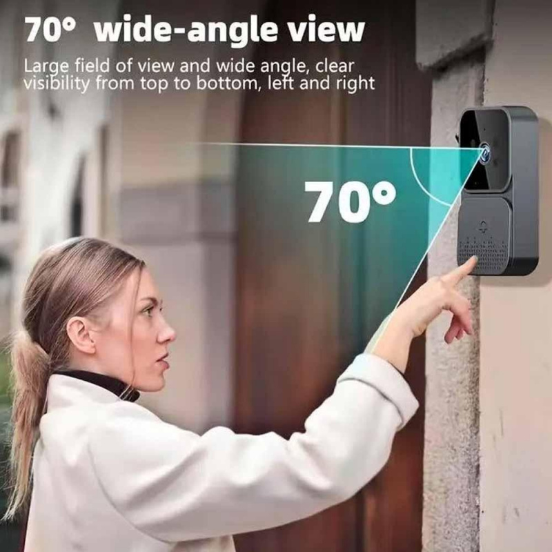 スマートWiFi 2.4Gワイヤレスドアベル ビデオインター - Smart Home Video Doorbell Enhanced Security With Smart Doorbell のレビューと価格