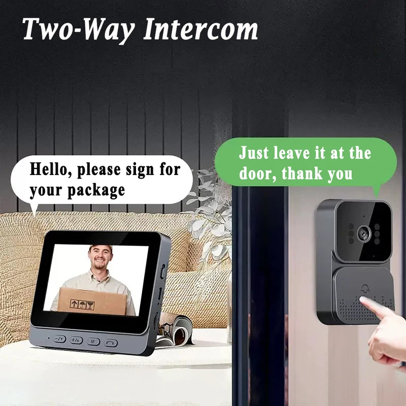 スマートWiFi 2.4Gワイヤレスドアベル ビデオインター - Smart Home Video Doorbell Enhanced Security With Smart Doorbell のレビューと価格