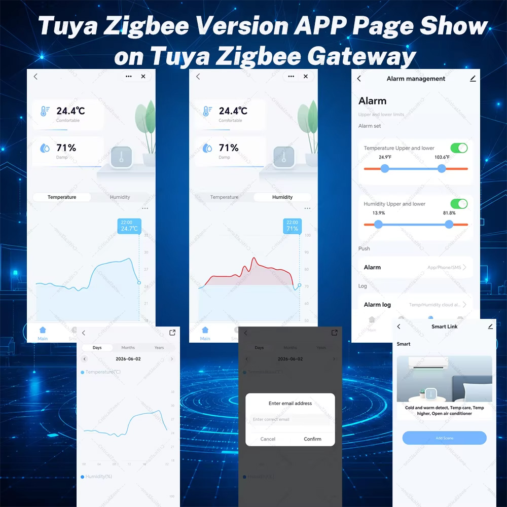 Zigbee温度湿度センサー スマート温度計湿度計 Alex - Smart Home Yandex のレビューと価格