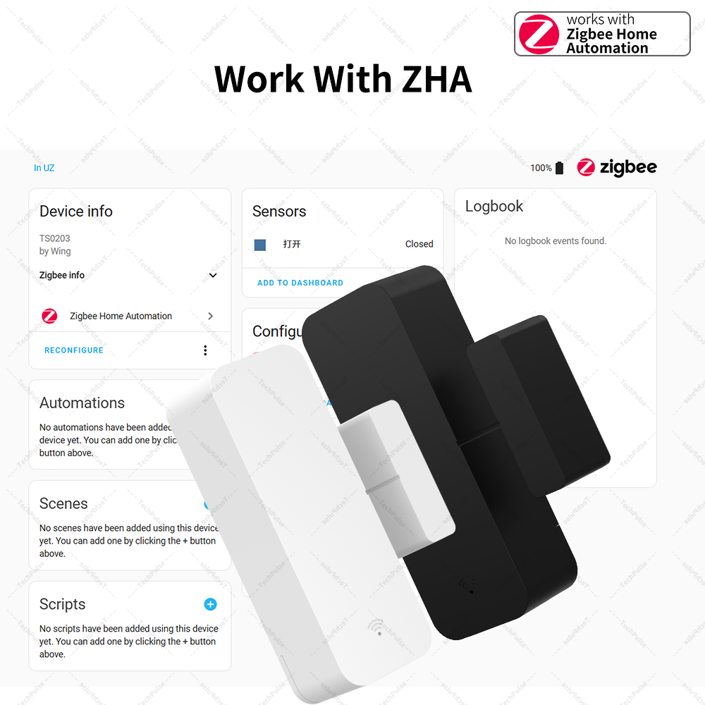 Zigbee 3.0 ドアウィンドウセンサー コンタクトセン - Smart Home Yandex のレビューと価格