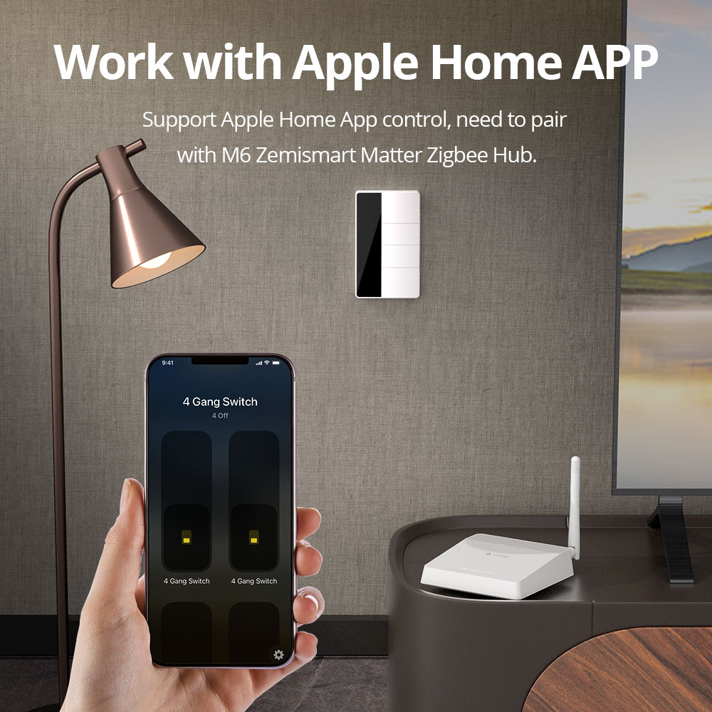 1234 Gang USタイプZigbeeプッシュライトスイ - Tuya Smart Switch のレビューと価格