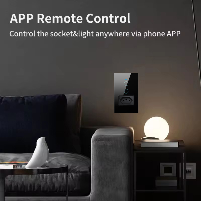 UNKAS Wifi スマートブラジルライトスイッチ壁ソケッ - Smart Home Control Panel のレビューと価格