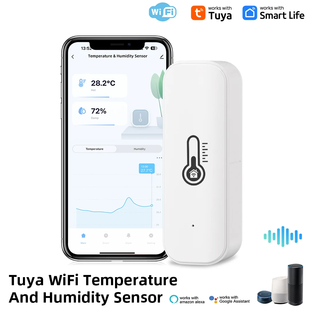 Tuya WiFi 温度湿度センサー スマートライフ リモー - Smart Home News のレビューと価格